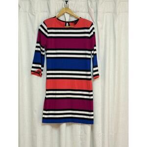 French Connection Multicolor Striped Mini Dress